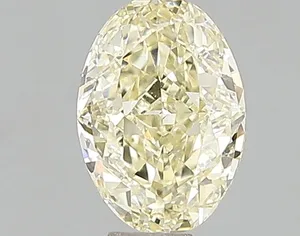 1.04ct OVAL Fancy Yellow VVS2 Coloured Lab diamond