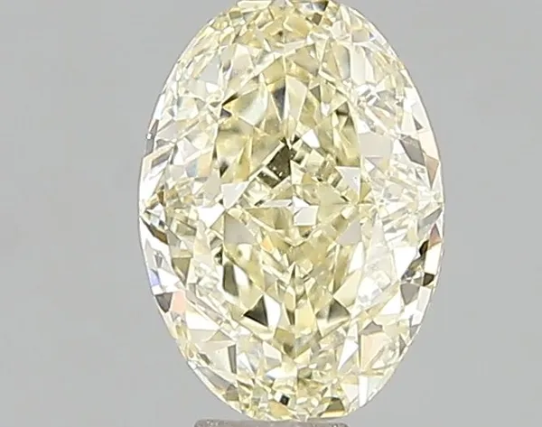 1.04ct OVAL Fancy Yellow VVS2 Coloured Lab diamond