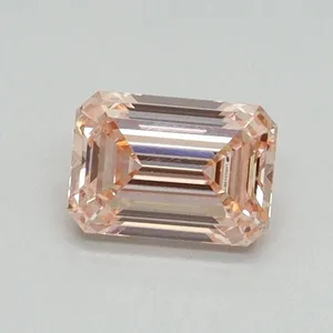 0.61ct EMERALD Fancy Intense Pink VS1 Coloured Lab diamond