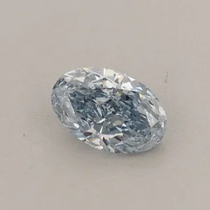 0.33ct OVAL Fancy Vivid Blue VS1 Coloured Lab diamond