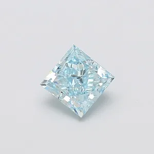 1ct PRINCESS Fancy Intense Blue VVS2 Coloured Lab diamond