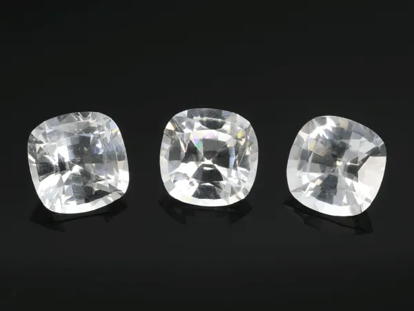 1.15ct White Sapphire, Cushion cut gemstone