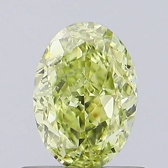 0.74ct OVAL Fancy Yellow VS1 Coloured Lab diamond