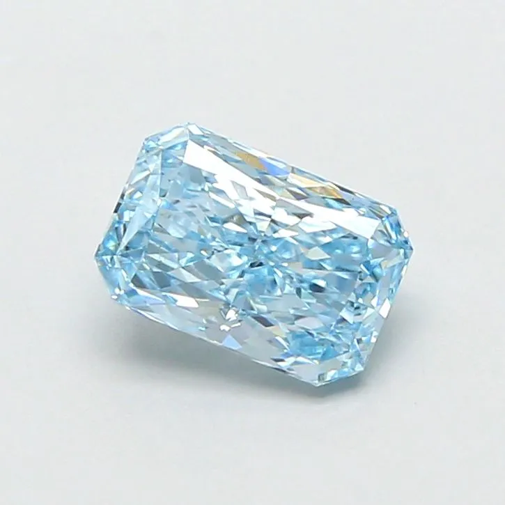 1.06ct RADIANT Fancy Vivid Blue VS1 Coloured Lab diamond