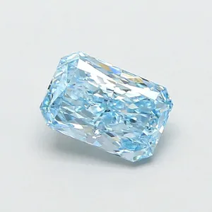 1.06ct RADIANT Fancy Vivid Blue VS1 Coloured Lab diamond