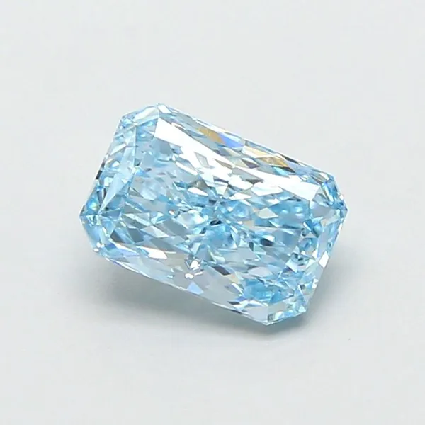 1.06ct RADIANT Fancy Vivid Blue VS1 Coloured Lab diamond