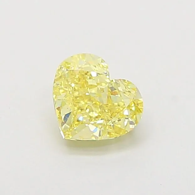 1.03ct HEART Fancy Intense Yellow VS1 Coloured Lab diamond