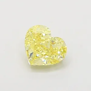1.03ct HEART Fancy Intense Yellow VS1 Coloured Lab diamond