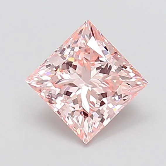 1.57ct PRINCESS Fancy Intense Pink VS1 Coloured Lab diamond