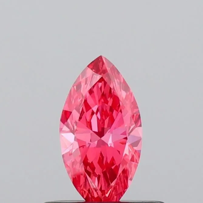 0.41ct MARQUISE Fancy Vivid Pink VS2 Coloured Lab diamond