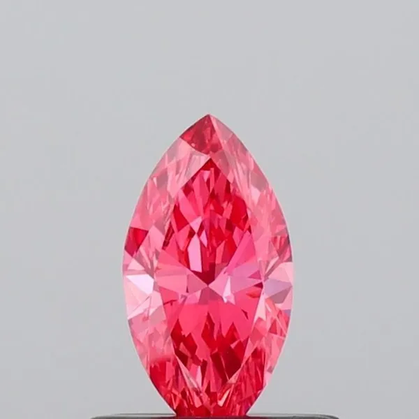 0.41ct MARQUISE Fancy Vivid Pink VS2 Coloured Lab diamond