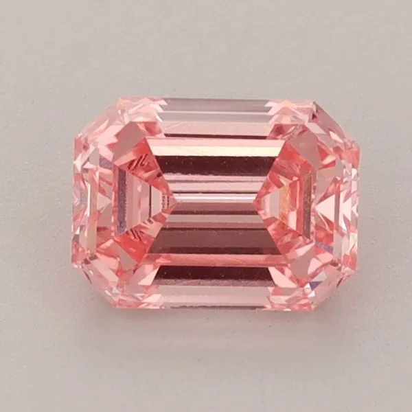 0.99ct EMERALD Fancy Vivid Pink VS1 Coloured Lab diamond