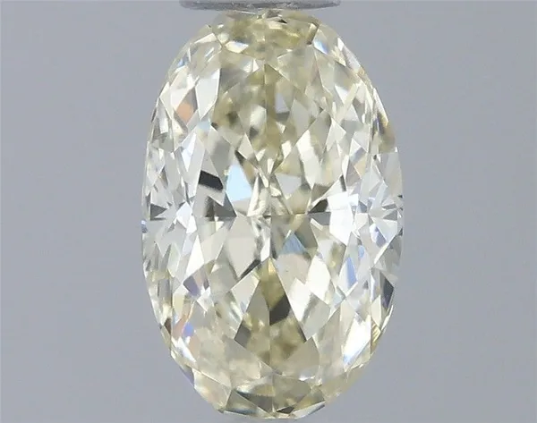 0.57ct OVAL Fancy Light Yellow VVS2 Coloured Lab diamond