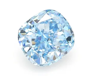 1.05ct CUSHION Fancy Vivid Blue VVS1 Coloured Lab diamond