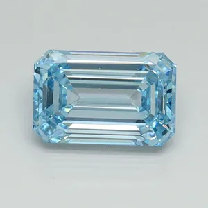 1ct EMERALD Fancy Intense Blue VS1 Coloured Lab diamond