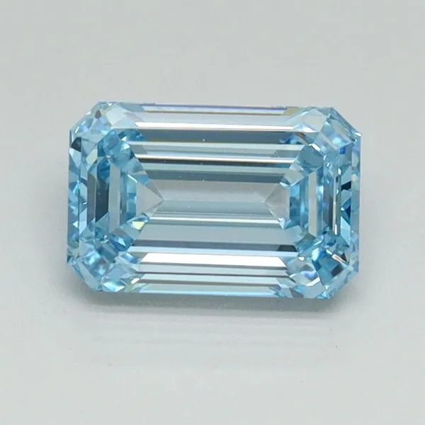 1ct EMERALD Fancy Intense Blue VS1 Coloured Lab diamond