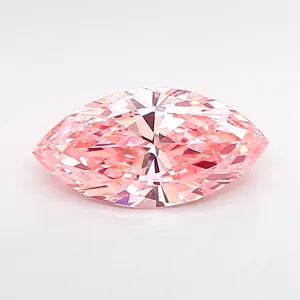 1.05ct MARQUISE Fancy Vivid Pink VVS2 Coloured Lab diamond