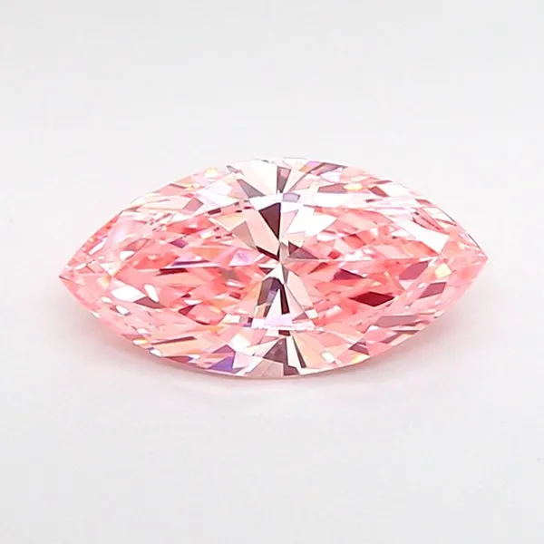 1.05ct MARQUISE Fancy Vivid Pink VVS2 Coloured Lab diamond