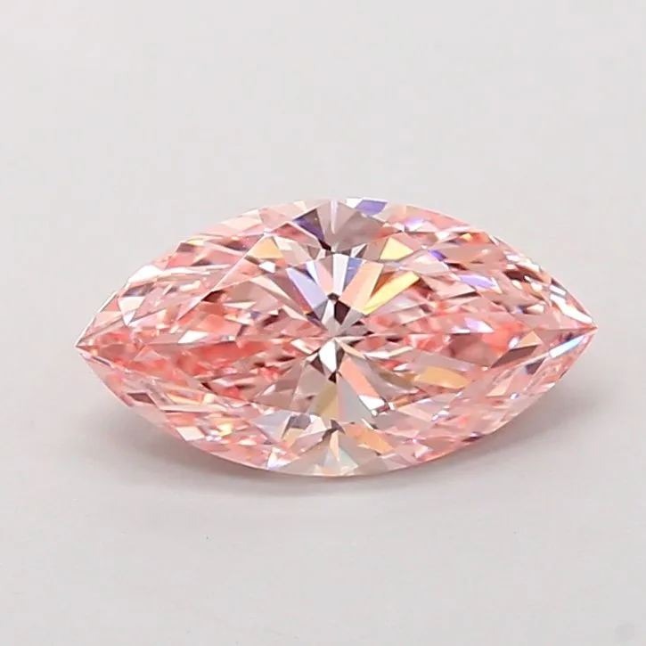 2.06ct MARQUISE Fancy Vivid Pink VS1 Coloured Lab diamond