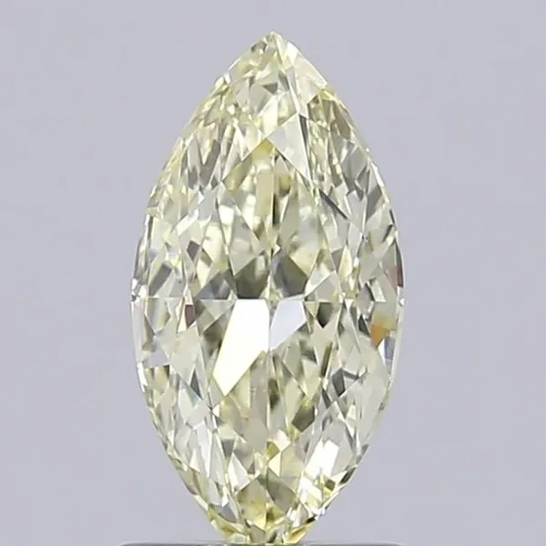 1ct MARQUISE Fancy Light Yellow VVS2 Coloured Lab diamond