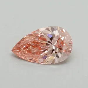 0.37ct PEAR Fancy Vivid Pink VS1 Coloured Lab diamond