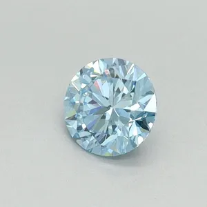 0.34ct ROUND Fancy Vivid Blue VS1 Coloured Lab diamond