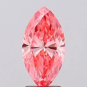 2.03ct MARQUISE Fancy Vivid Pink VS1 Coloured Lab diamond