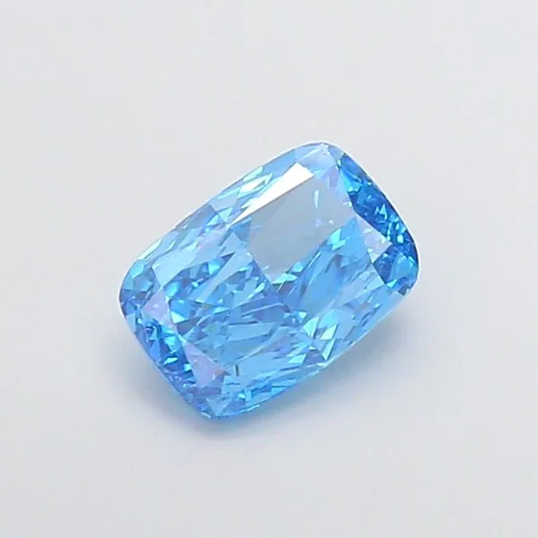 1.01ct CUSHION Fancy Vivid Blue VS2 Coloured Lab diamond