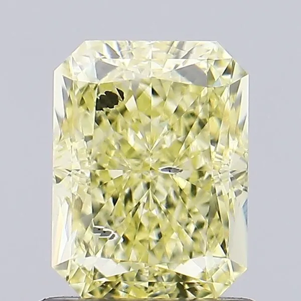 1.07ct RADIANT Fancy Intense Yellow SI2 Coloured Lab diamond