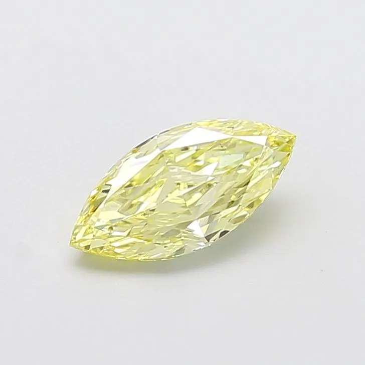 1.18ct MARQUISE Fancy Yellow VS1 Coloured Lab diamond