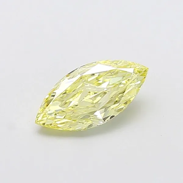 1.18ct MARQUISE Fancy Yellow VS1 Coloured Lab diamond