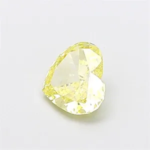 0.89ct HEART Fancy Intense Yellow VS1 Coloured Lab diamond