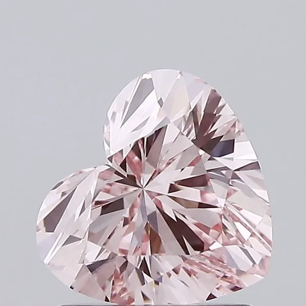 1.32ct HEART Fancy Intense Pink VS1 Coloured Lab diamond