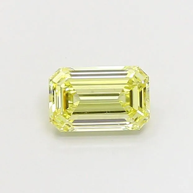 1.02ct EMERALD Fancy Light Yellow VS2 Coloured Lab diamond