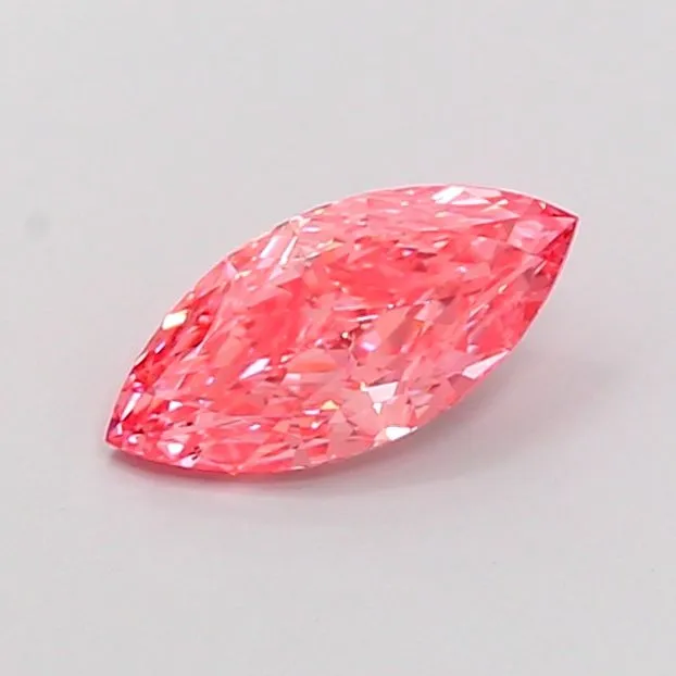 1.04ct MARQUISE Fancy Vivid Pink VS2 Coloured Lab diamond
