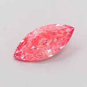 1.04ct MARQUISE Fancy Vivid Pink VS2 Coloured Lab diamond