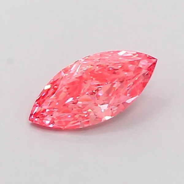 1.04ct MARQUISE Fancy Vivid Pink VS2 Coloured Lab diamond