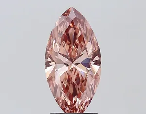 2.03ct MARQUISE Fancy Intense Brownish Pink VS1 Coloured Lab diamond