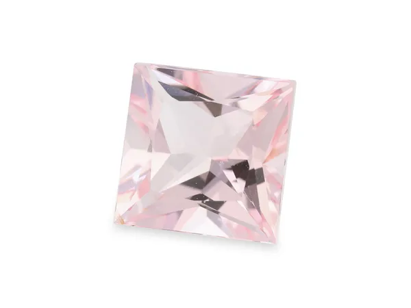 3.08ct Pink Morganite, Square cut gemstone