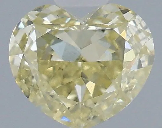 1ct HEART Fancy Yellow VS1 Coloured Lab diamond