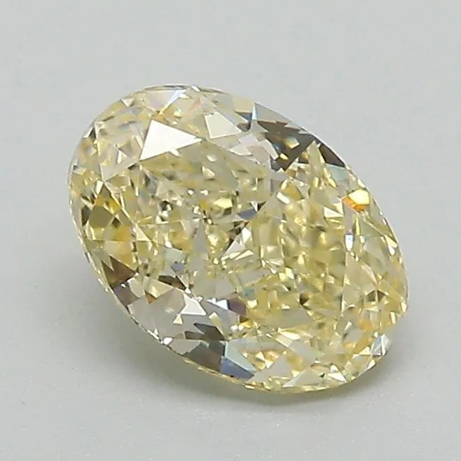 1.05ct OVAL Fancy Yellow VS1 Coloured Lab diamond