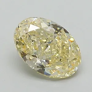 1.05ct OVAL Fancy Yellow VS1 Coloured Lab diamond