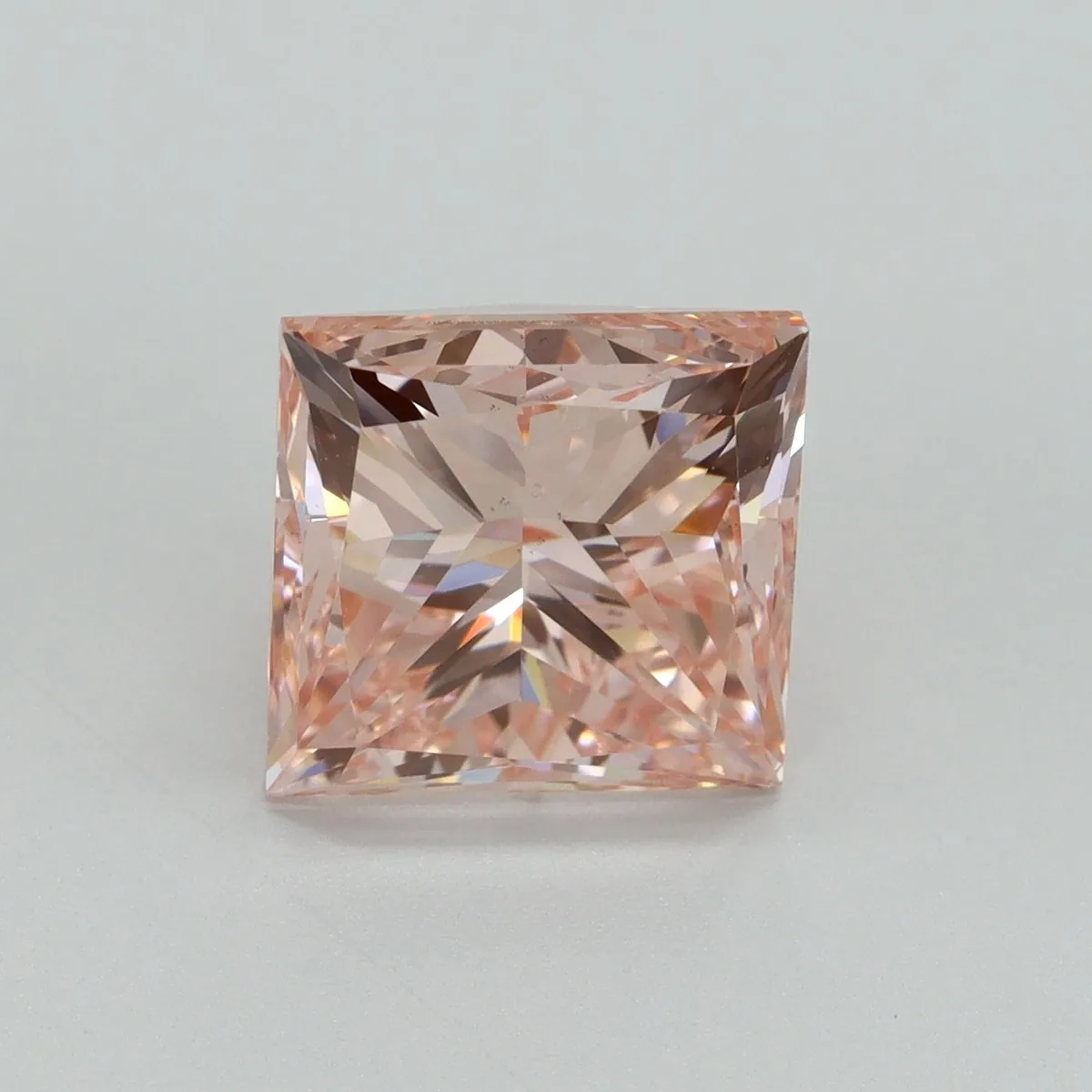 5.02ct PRINCESS Fancy Intense Pink VS2 Coloured Lab diamond