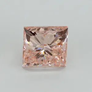5.02ct PRINCESS Fancy Intense Pink VS2 Coloured Lab diamond