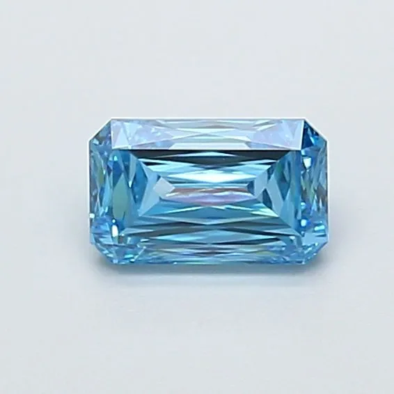 1.05ct RADIANT Fancy Vivid Blue VVS2 Coloured Lab diamond