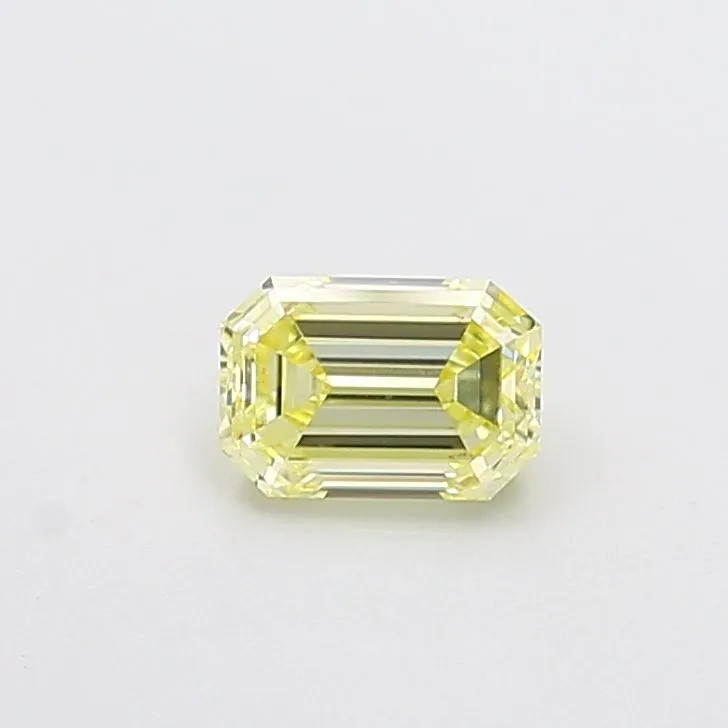 1.03ct EMERALD Fancy Light Yellow VS2 Coloured Lab diamond