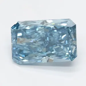 1.37ct RADIANT Fancy Vivid Blue VS2 Coloured Lab diamond