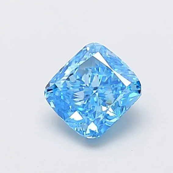 1.00ct CUSHION Fancy Vivid Blue VS1 Coloured Lab diamond