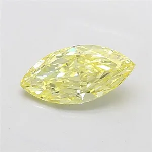 1.79ct MARQUISE Fancy Intense Yellow VVS2 Coloured Lab diamond