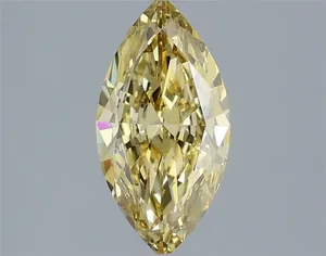 1.14ct MARQUISE Fancy Intense Yellow VVS2 Coloured Lab diamond
